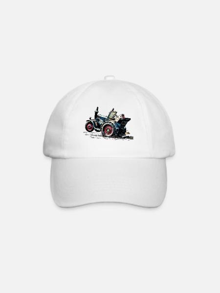 Lanz Traktor Bulldog Power - Baseballkappe - Weiß/Weiß