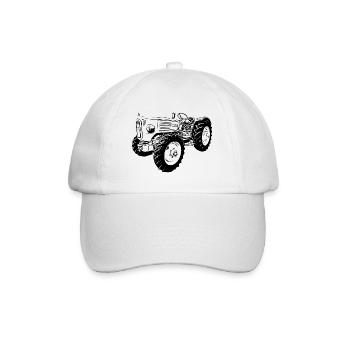 Ackerdiesel Allrad Traktor 4N2 - Baseballkappe - Weiß/Weiß - Vorne