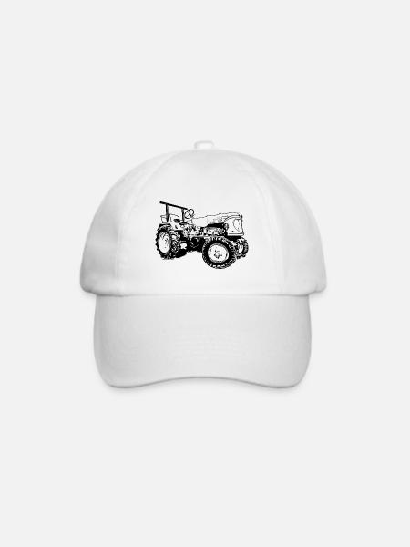 Traktor Güldner ADN-8 Haifischmaul - Baseballkappe - Weiß/Weiß