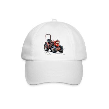 Schmalspurtraktor Traktor Krieger KS 33 - Baseballkappe - Weiß/Weiß - Vorne