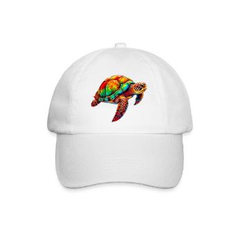 Schildkröte - Baseballkappe - Weiß/Weiß - Vorne