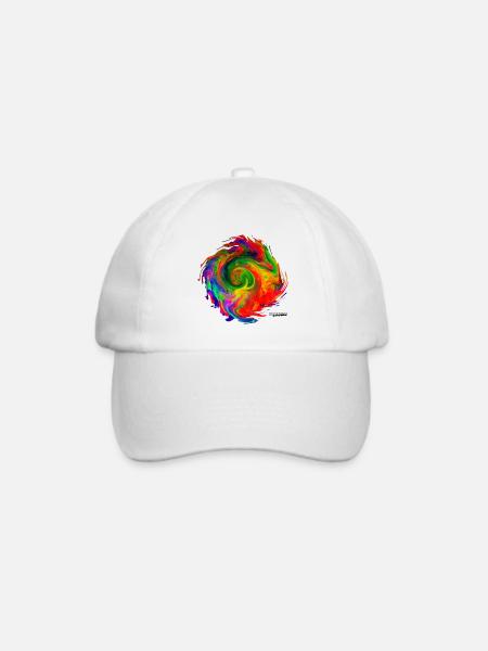 "Tornado2.4" by Acryl Galerie & Design - Baseballkappe - Weiß/Weiß