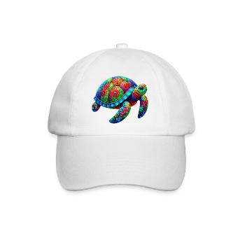 Schildkröte - Baseballkappe - Weiß/Weiß - Vorne
