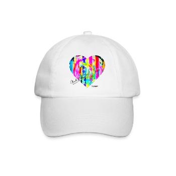 "MadeW-LOVE" by Acryl Galerie & Design - Baseballkappe - Weiß/Weiß - Vorne