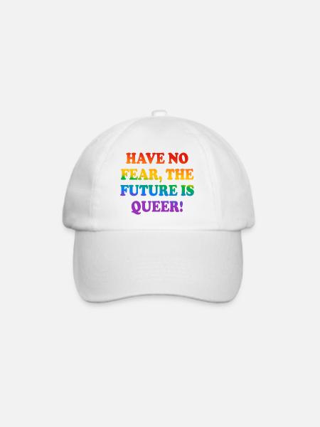Keine Angst, die Zukunft ist queer - Baseballkappe - Weiß/Weiß