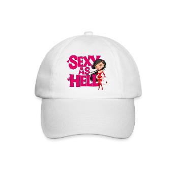 HÖLLISCH SEXY - Baseballkappe - Weiß/Weiß - Vorne