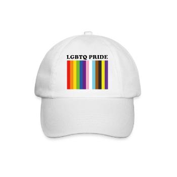 LGBTQ Pride Inklusive Pride-Farben - Baseballkappe - Weiß/Weiß - Vorne