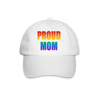 Stolze Mutter schwuler Regenbogen - Baseballkappe - Weiß/Weiß - Vorne