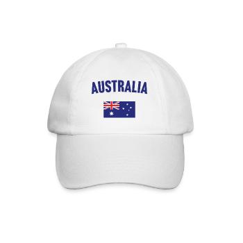 Australien Flagge - Baseballkappe - Weiß/Weiß - Vorne