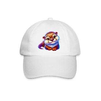 Otter - Baseballkappe - Weiß/Weiß - Vorne
