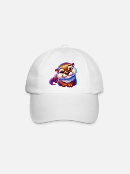 Otter - Baseballkappe - Weiß/Weiß