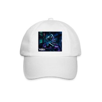 graffiti anime samurai - Baseballkappe - Weiß/Weiß - Vorne