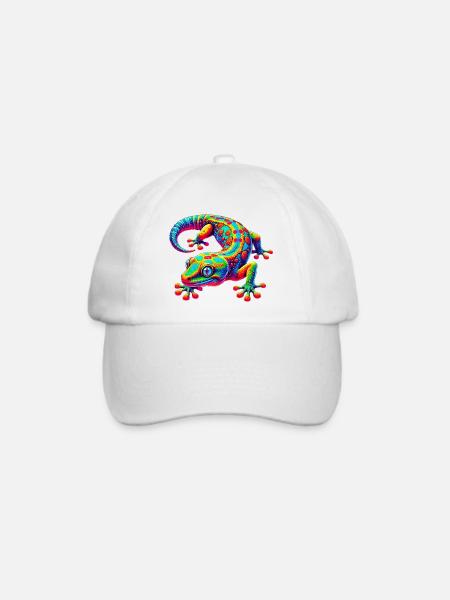Gecko - Baseballkappe - Weiß/Weiß