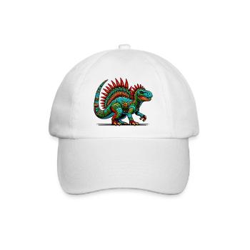 Dinosaurier - Baseballkappe - Weiß/Weiß - Vorne