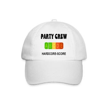 Party Crew - Baseballkappe - Weiß/Weiß - Vorne