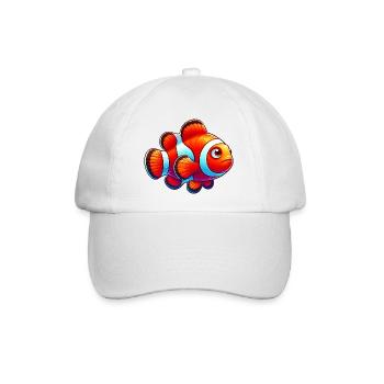 Clownfisch - Baseballkappe - Weiß/Weiß - Vorne