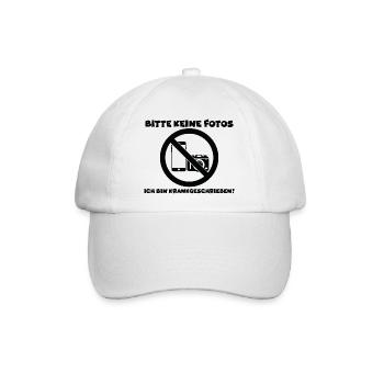 Lustiger Spruch Witzig Humor Geschenkidee - Baseballkappe - Weiß/Weiß - Vorne
