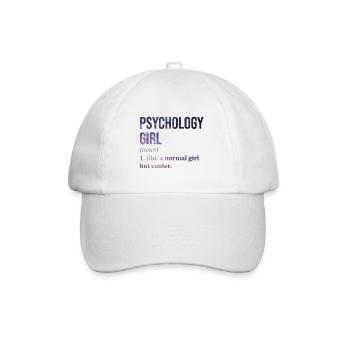 Psychologie Psychologie Psychologie - Baseballkappe - Weiß/Weiß - Vorne
