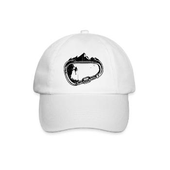 Karabiner-Spitzen - Baseballkappe - Weiß/Weiß - Vorne