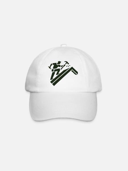 dachdecker - Baseballkappe - Weiß/Weiß