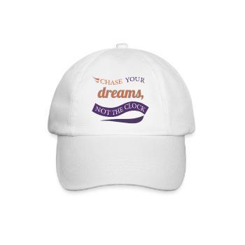 DREMS-Logo - Baseballkappe - Weiß/Weiß - Vorne