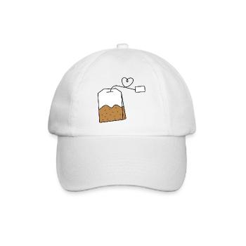 Teebeutel - Baseballkappe - Weiß/Weiß - Vorne