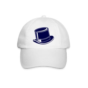 zylinder hut - Baseballkappe - Weiß/Weiß - Vorne