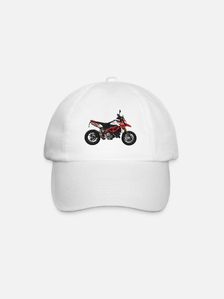 Superbike // Illustration - Baseballkappe - Weiß/Weiß