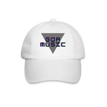 Drucke für Musikliebhaber, Musik, trendy - Baseballkappe - Weiß/Weiß - Vorne