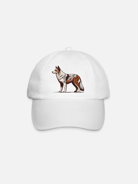 Australian Koolie - Baseballkappe - Weiß/Weiß