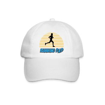 Laufender Vater - Baseballkappe - Weiß/Weiß - Vorne