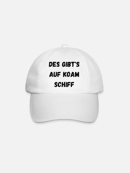 Lustiger Spruch Schiff - Baseballkappe - Weiß/Weiß