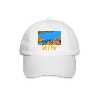 Cote d´ Azur - Baseballkappe - Weiß/Weiß - Vorne