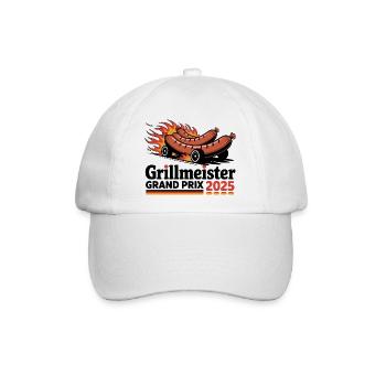 Grillmeister Grand Prix Bratwurst Racing BBQ - Baseballkappe - Weiß/Weiß - Vorne