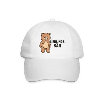 LIEBLINGS BÄR - Baseballkappe - Weiß/Weiß - Vorne