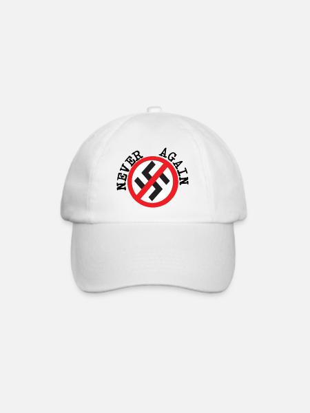 Nie wieder - Baseballkappe - Weiß/Weiß