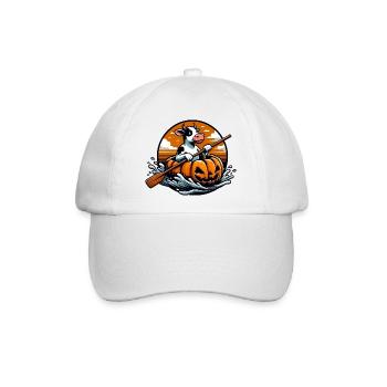 Kürbis Paddelkuh - Baseballkappe - Weiß/Weiß - Vorne