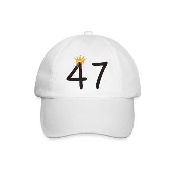 47 - Baseballkappe - Weiß/Weiß - Vorne