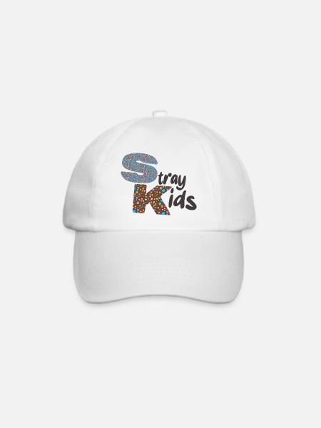 Streunende kinder text - Baseballkappe - Weiß/Weiß