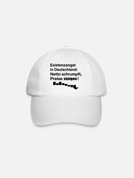 Existenzangst in Deutschland - Baseballkappe - Weiß/Weiß