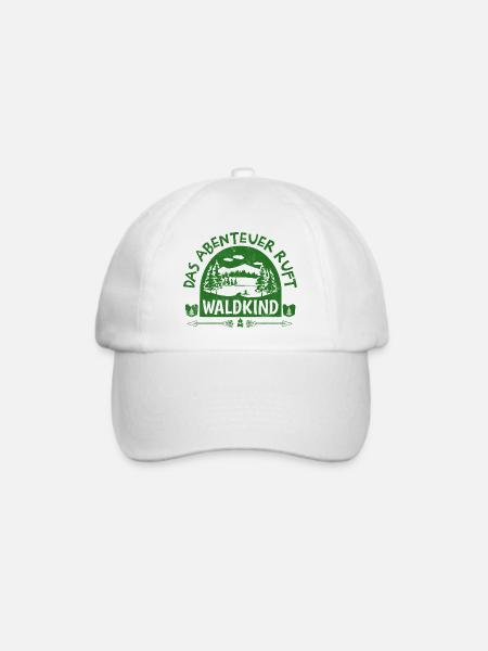 Waldkind - Das Abenteuer ruft - Baseballkappe - Weiß/Weiß