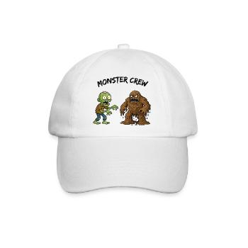 Zombie und Schlammmonster Duo - Baseballkappe - Weiß/Weiß - Vorne