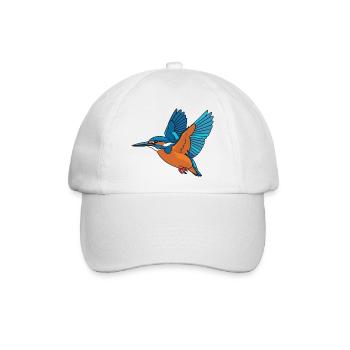 Eisvogel  - Baseballkappe - Weiß/Weiß - Vorne