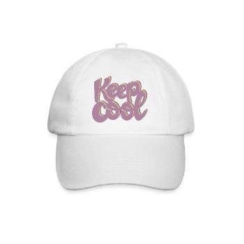 KEEP COOL - Baseballkappe - Weiß/Weiß - Vorne