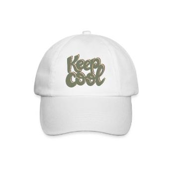 KEEP COOL - Baseballkappe - Weiß/Weiß - Vorne