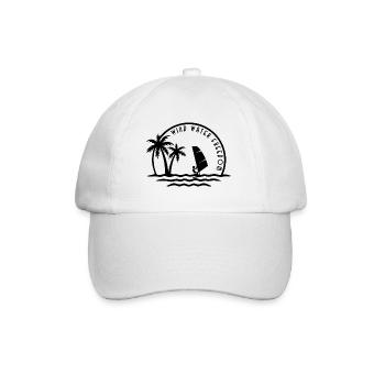 Windsurflogo rund - Baseballkappe - Weiß/Weiß - Vorne