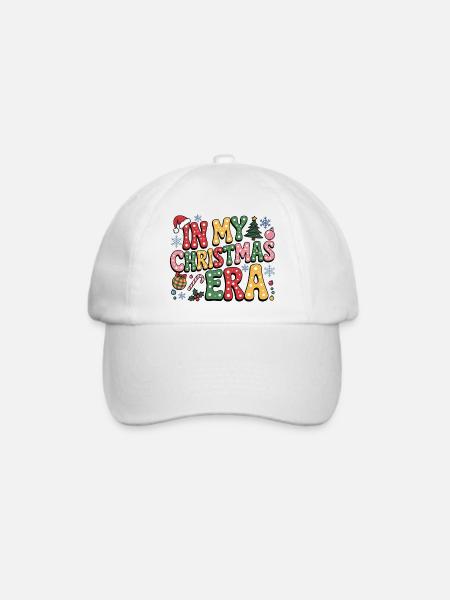 In My Christmas Era - Baseballkappe - Weiß/Weiß