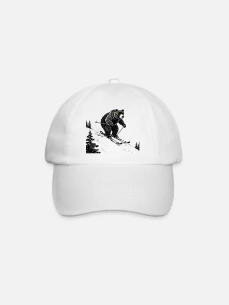 Pisten Bär - Baseballkappe - Weiß/Weiß