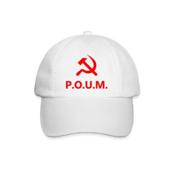 POUM - Baseballkappe - Weiß/Weiß - Vorne