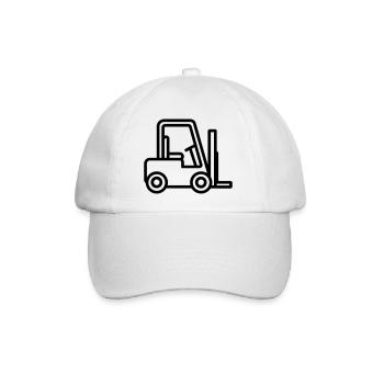 Gabelstapler - Baseballkappe - Weiß/Weiß - Vorne